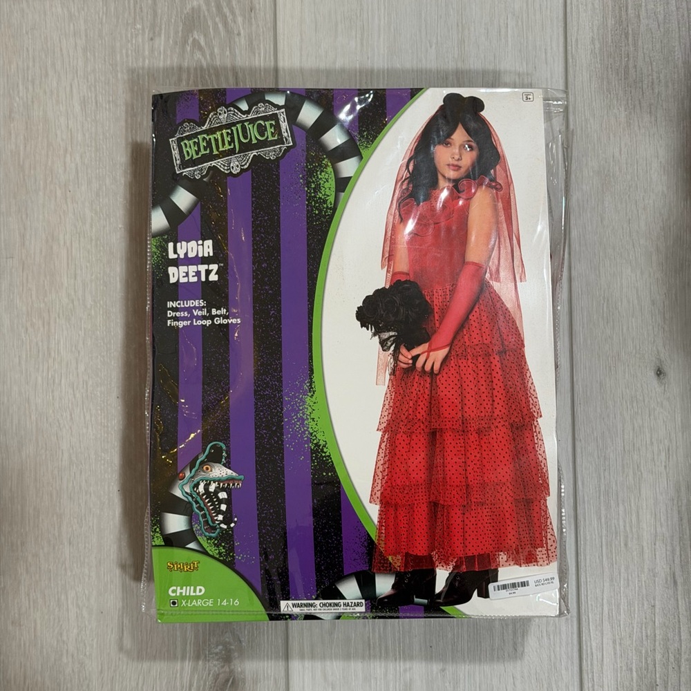 Lydia Deetz Red Costume for Kids